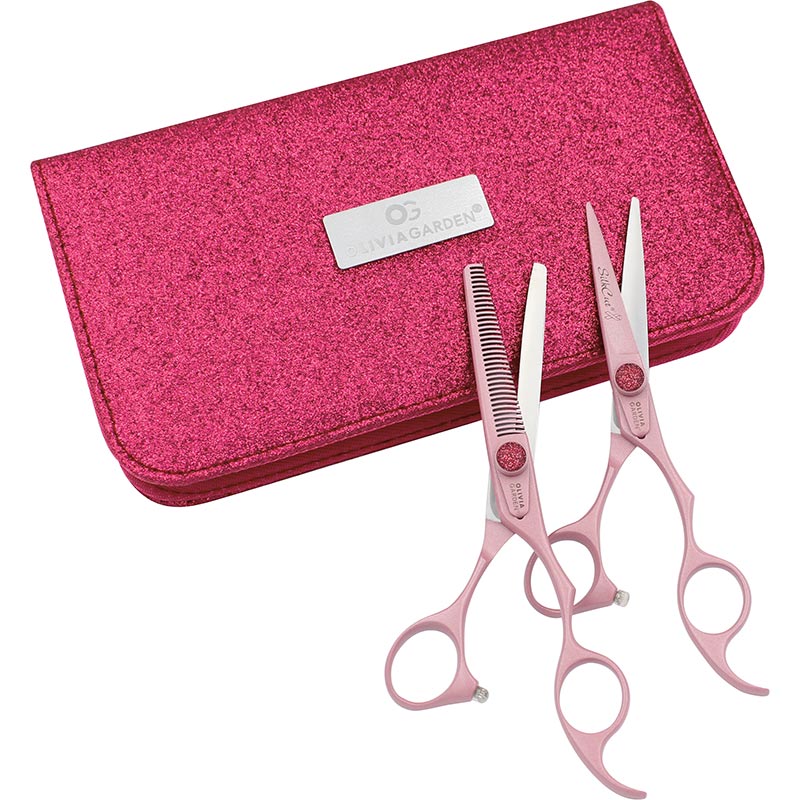Olivia Garden SilkCut BCA 2023 Offset Shear Collection: Scissor, Thinner & Case - Image 2