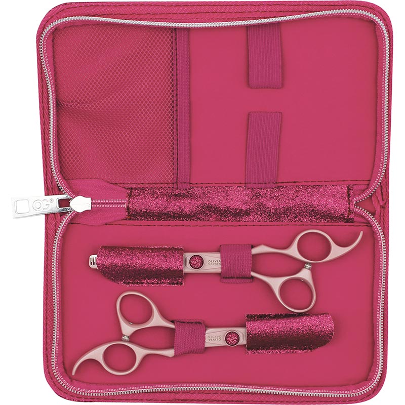 Olivia Garden SilkCut BCA 2023 Offset Shear Collection: Scissor, Thinner & Case