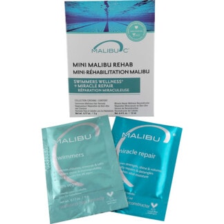 Malibu C Mini Malibu Rehab Swimmers Wellness Pack, 2 Treatment Sachets