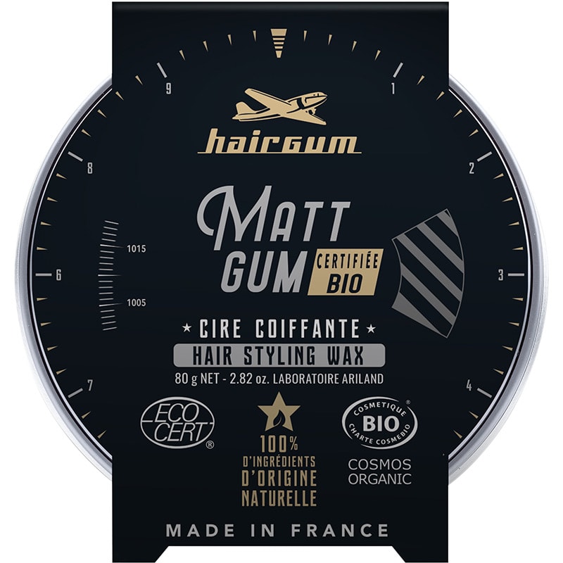 Hairgum Matt Gum Hair Styling Wax Certified Organic, 80g - Image 2
