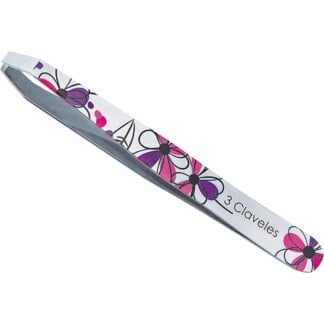 3Claveles Claw Tweezer Pink Floral, 9.5cm