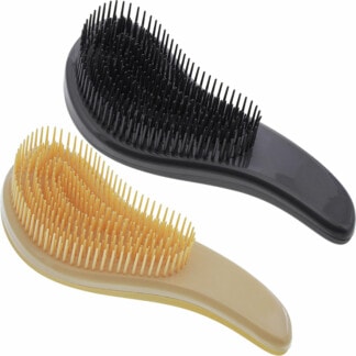 Curved Detangler Brush Rubberized with Handle Collection