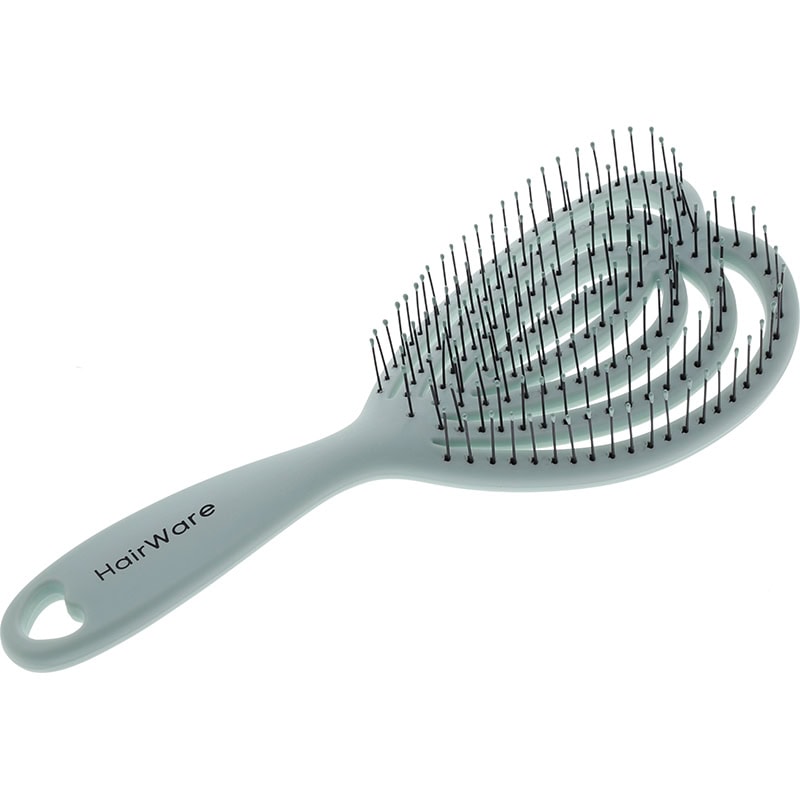Hairware Rubberized Heart Vent Brush, Sage - Image 2