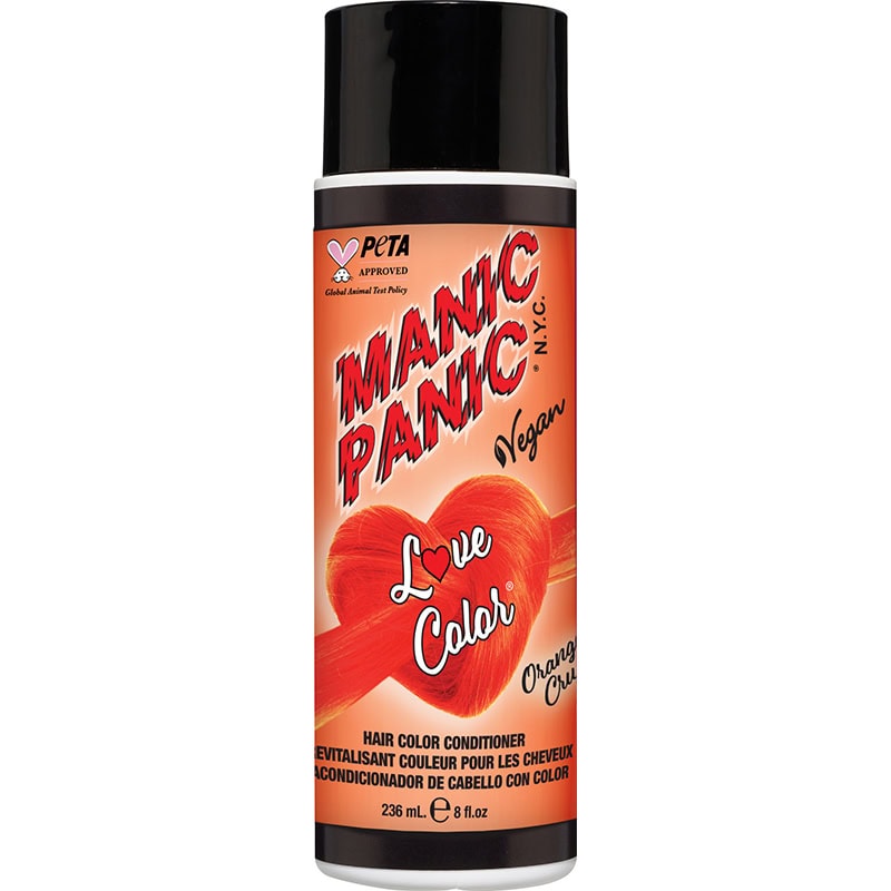 Manic Panic Love Color Hair Color Conditioner, Orange Crush, 236ml