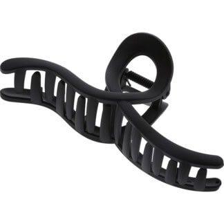 Hair Claw Clip Bendy Black, 13cm