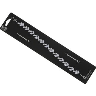 Bridal Headpiece with Small & Large Zircon, 28cm