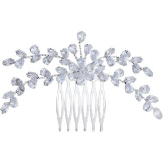 Bridal Hair Comb Medium with Centrepiece Zircon