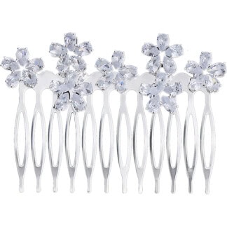 Bridal Hair Comb Small Clusters with Zircon