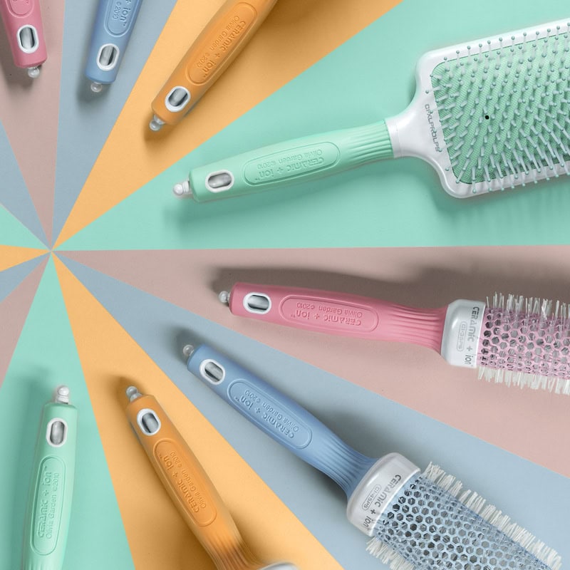 Olivia Garden Ceramic + Ion Thermal Pastels Brush Collection - Image 10