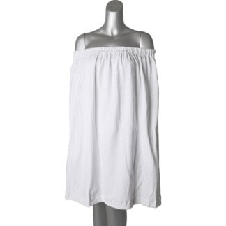 Boob Tube with Elastic, White