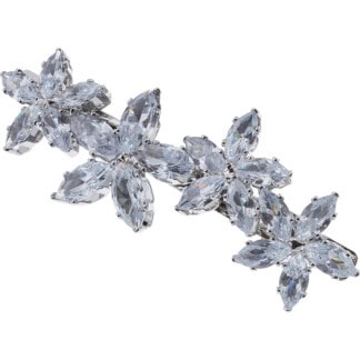 Bridal Hair Barrette with Flower Strass, 6cm