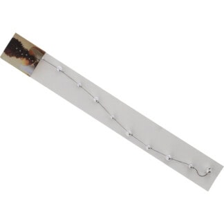 Hair Clip with Pearls Extension, Silver