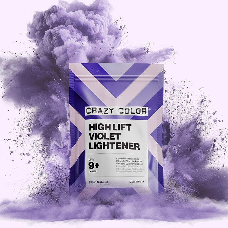 Crazy Color High Lift Violet Lightener, 500g - Image 2