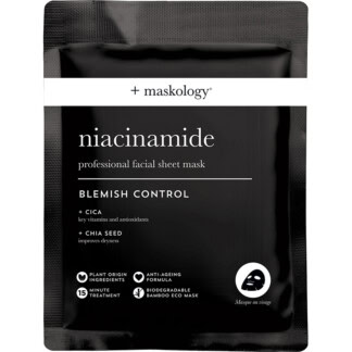 Maskology Professional Facial Sheet Mask - Blemish Control Niacinamide, 1/Pack