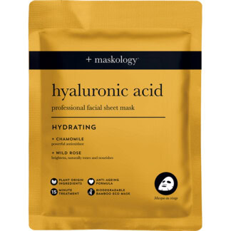 Maskology Professional Facial Sheet Mask - Hydrating Hyaluronic Acid, 1/Pack