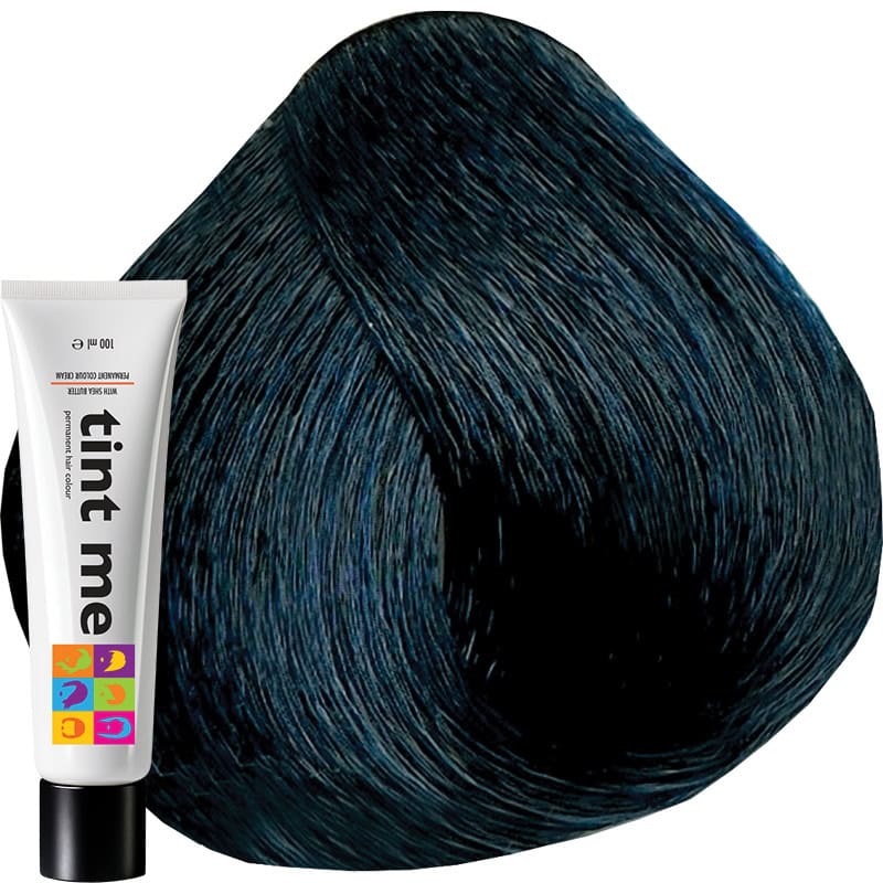tint me 1.10 Intense Natural Blue Black Professional Hair Colour, 100ml