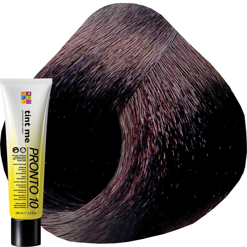 tint me 5.222 Brown Violet Extra Intensive PRONTO 10 Express Professional Hair Colour, 100ml