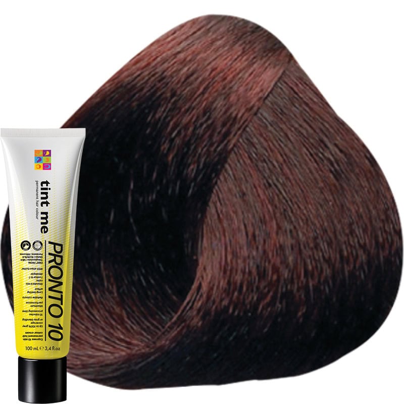 tint me 5.56 Light Red Mahogany Brown PRONTO 10 Express Professional Hair Colour, 100ml