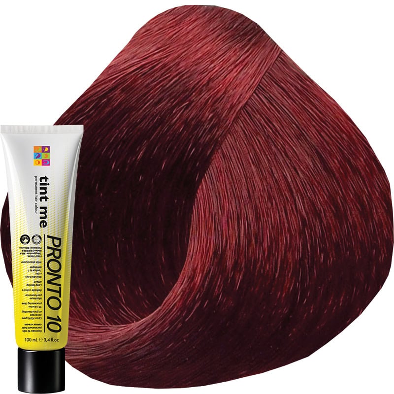 tint me 5.666 Extra Intense Red Light Brown PRONTO 10 Express Professional Hair Colour, 100ml