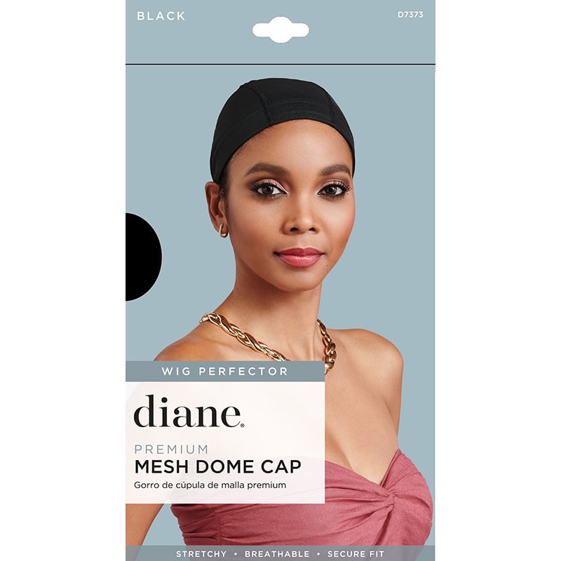 Diane Premium Mesh Dome Cap, Black
