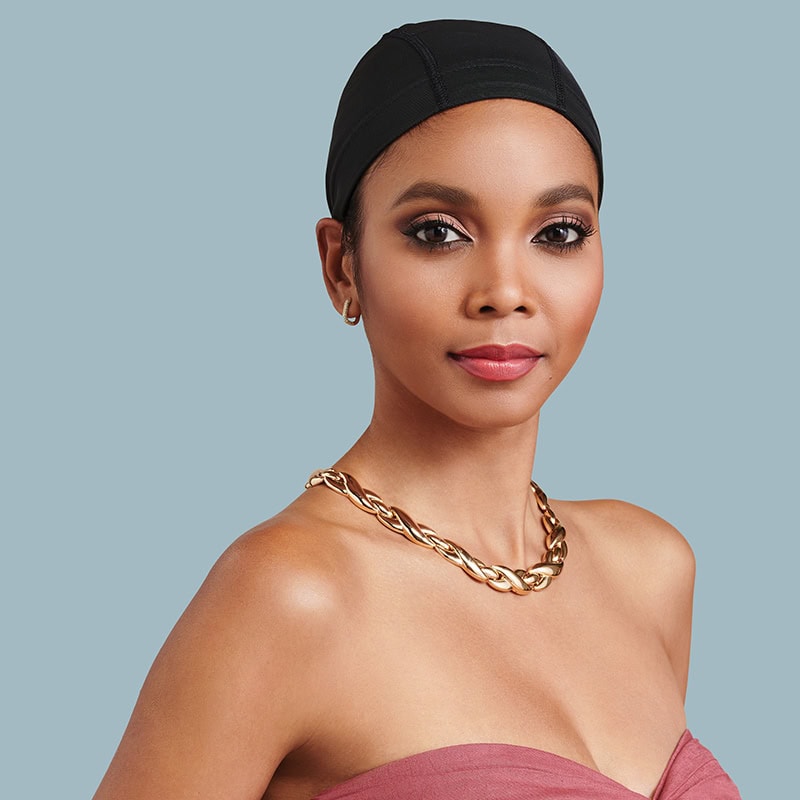 Diane Premium Mesh Dome Cap, Black - Image 2