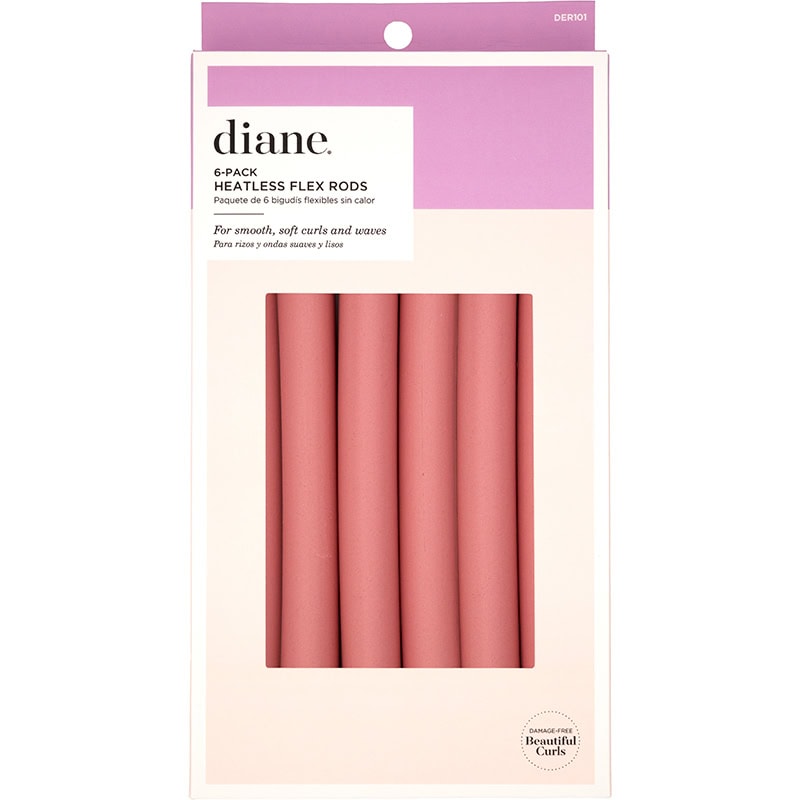 Diane Heatless Flex Rods, 22 x 250mm, 6/Pack
