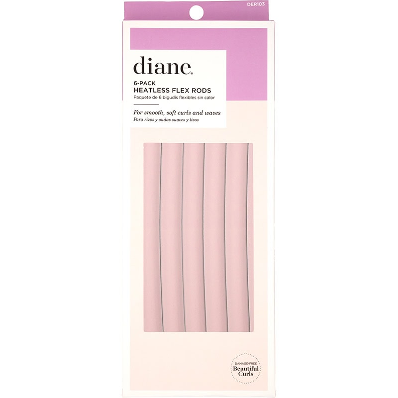 Diane Heatless Flex Rods, 16 x 250mm, 6/Pack