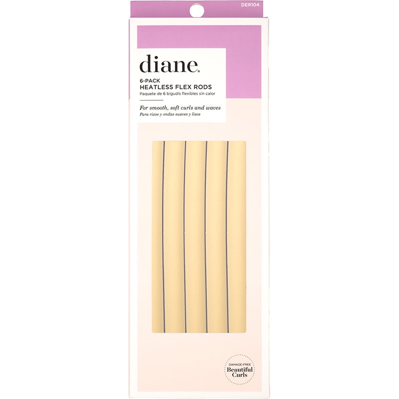 Diane Heatless Flex Rods, 14 x 250mm, 6/Pack