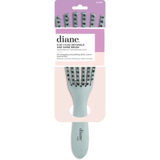 Diane 2-in-1 Flex Detangle & Shine Brush, Soft Blue