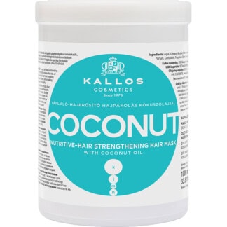 Kallos Coconut Nutritive Hair Strengthening Hair Mask with Coconut Oil, 1 Litre