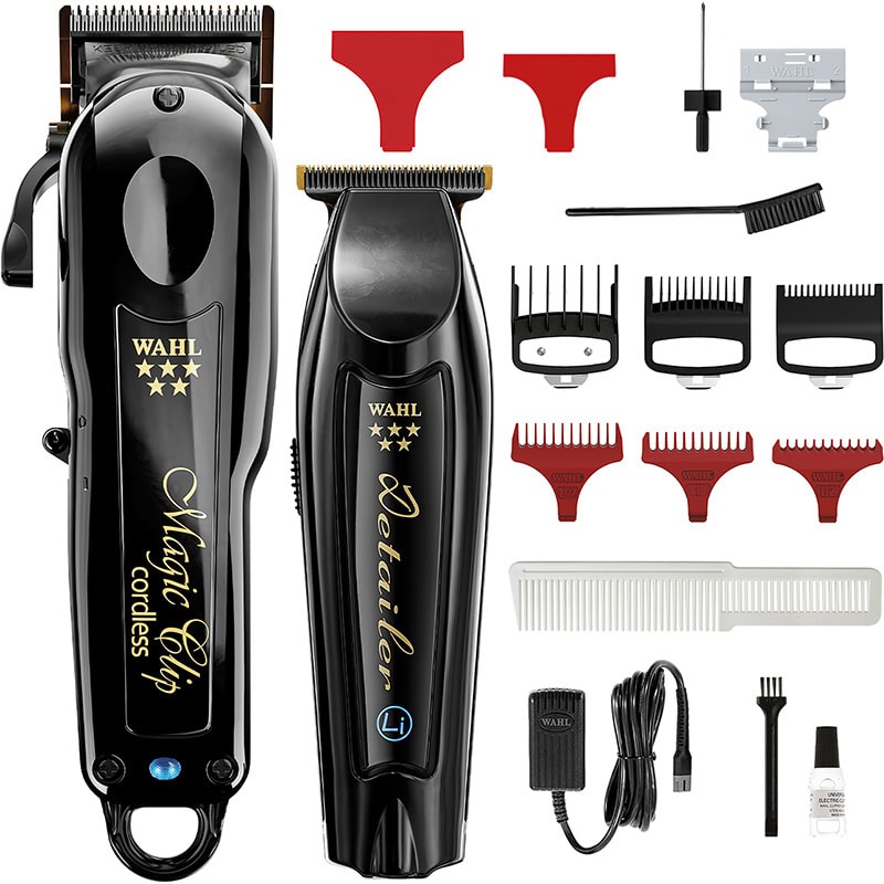 Wahl Barber Combo Magic Clip Hair Clipper & Detailer Hair Trimmer Cordless