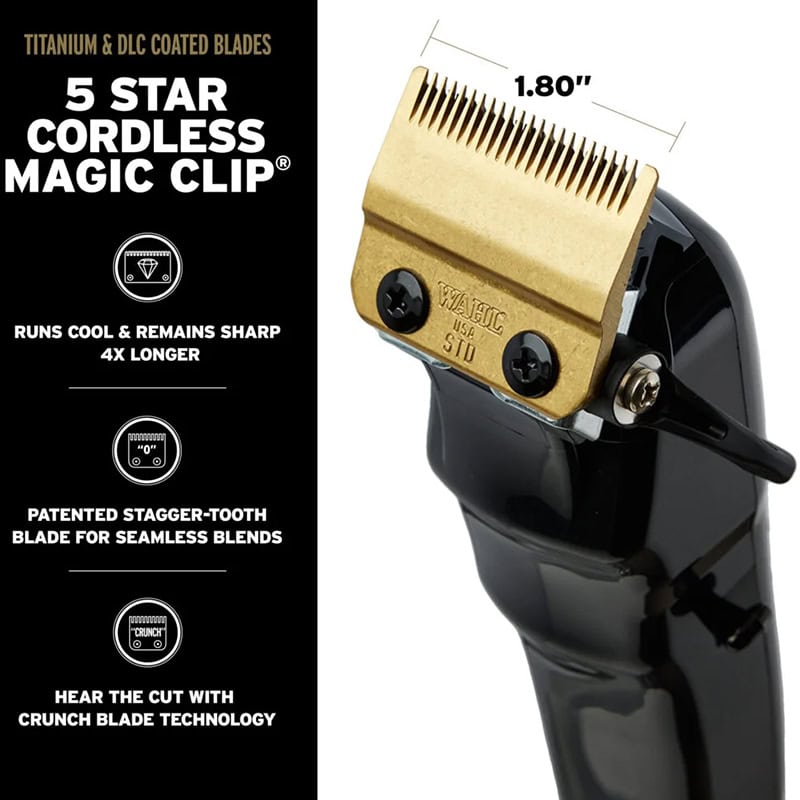 Wahl Barber Combo Magic Clip Hair Clipper & Detailer Hair Trimmer Cordless - Image 9