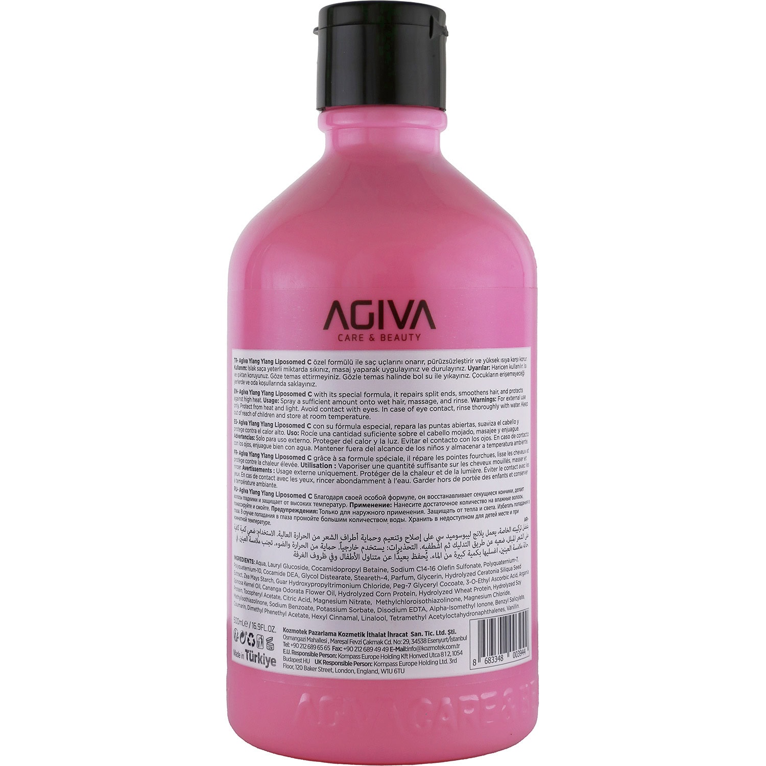 Agiva Ylang Ylang Liposomed C Pro Care Shampoo for Extremely Damaged & Lifeless Hair - Image 2