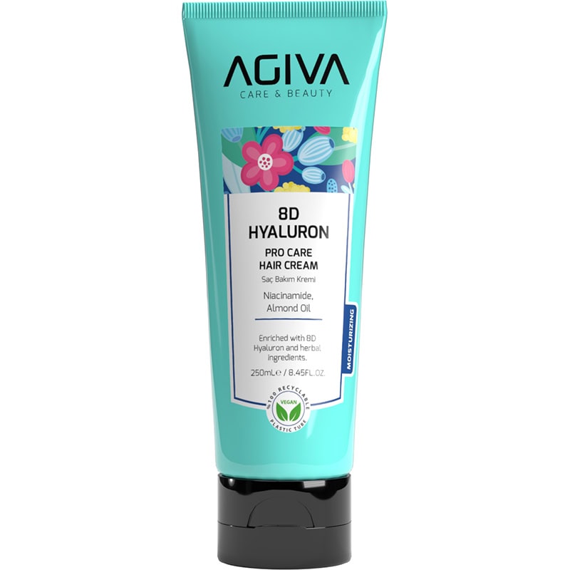 Agiva 8D Hyaluron Pro Care Hair Cream for Dry, Weak & Brittle Hair, 250ml