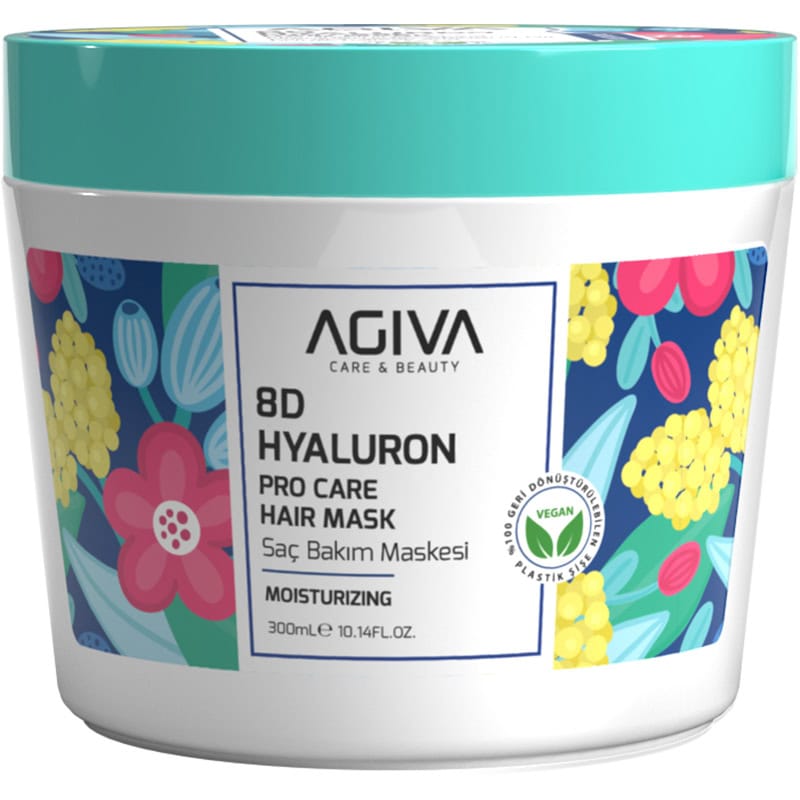 Agiva 8D Hyaluron Pro Care Hair Mask for Dry, Weak & Brittle Hair, 300ml