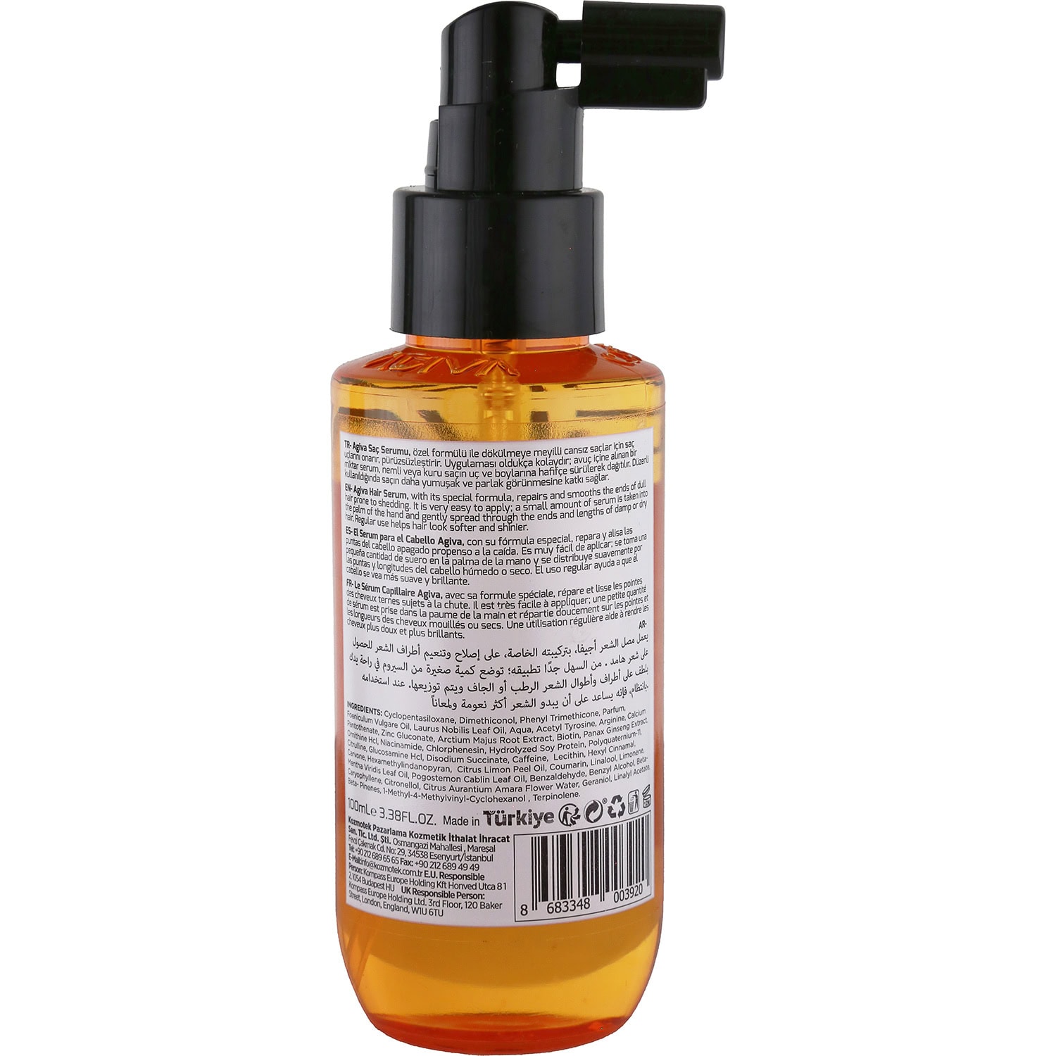 Agiva Caffeine Ginseng Pro Care Serum for Weak Hair Prone to Loss & Shedding, 100ml - Image 2