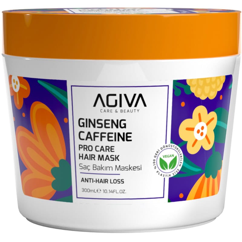 Agiva Caffeine Ginseng Pro Care Hair Mask for Weak Hair Prone to Loss & Shedding, 300ml