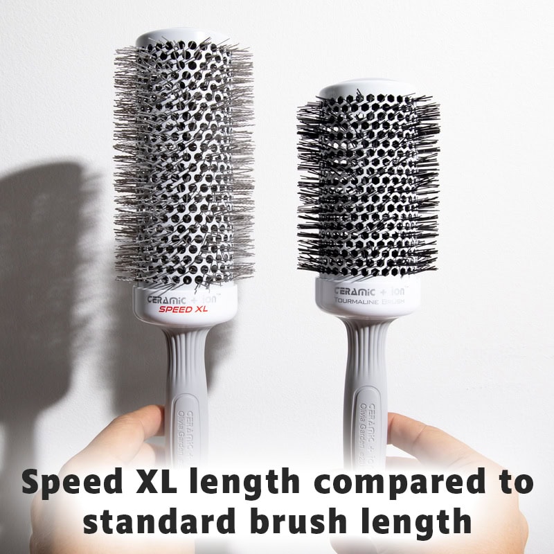 Olivia Garden HeatPro Ceramic + Ion Orchid Speed XL Long Barrel Brush Display: 12 Brushes & Stand - Image 10