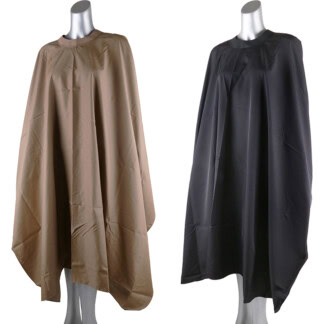 Salon Cape with Silicone Collar, Polyester, 140 x 150cm, Hooks