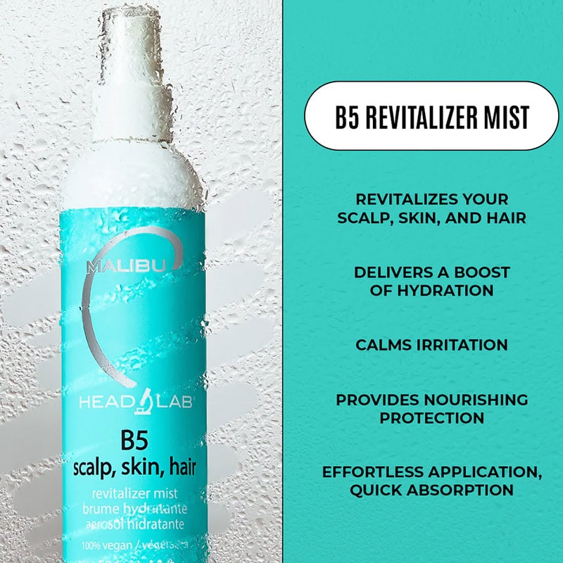 Malibu C Head Lab Scalp, Skin & Hair B5 Revitalizer Mist, 236ml - Image 3