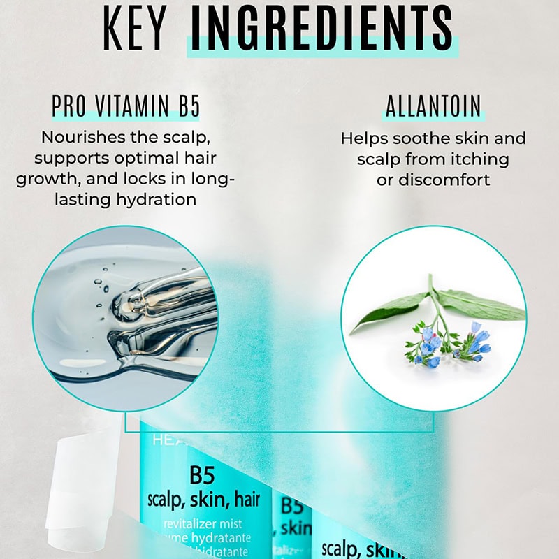 Malibu C Head Lab Scalp, Skin & Hair B5 Revitalizer Mist, 236ml - Image 5