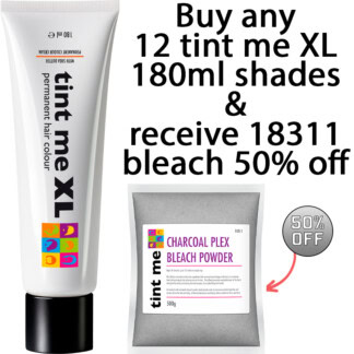 tint me XL & tint me Charcoal Plex Bleach Powder Special