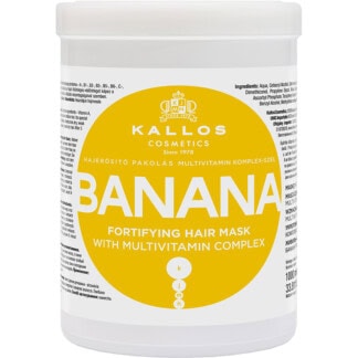 Kallos Banana Fortifying Hair Mask with Multivitamin Complex, 1 Litre