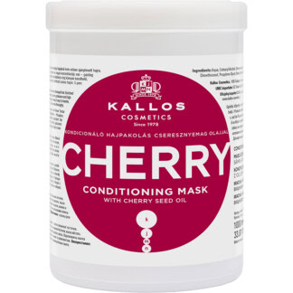 Kallos Cherry Conditioning Hair Mask with Cherry Seed Oil, 1 Litre