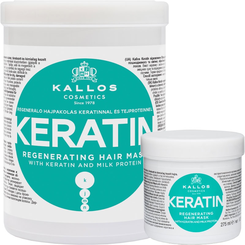 Kallos Keratin Regenerating Hair Mask with Keratin & Milk Protein