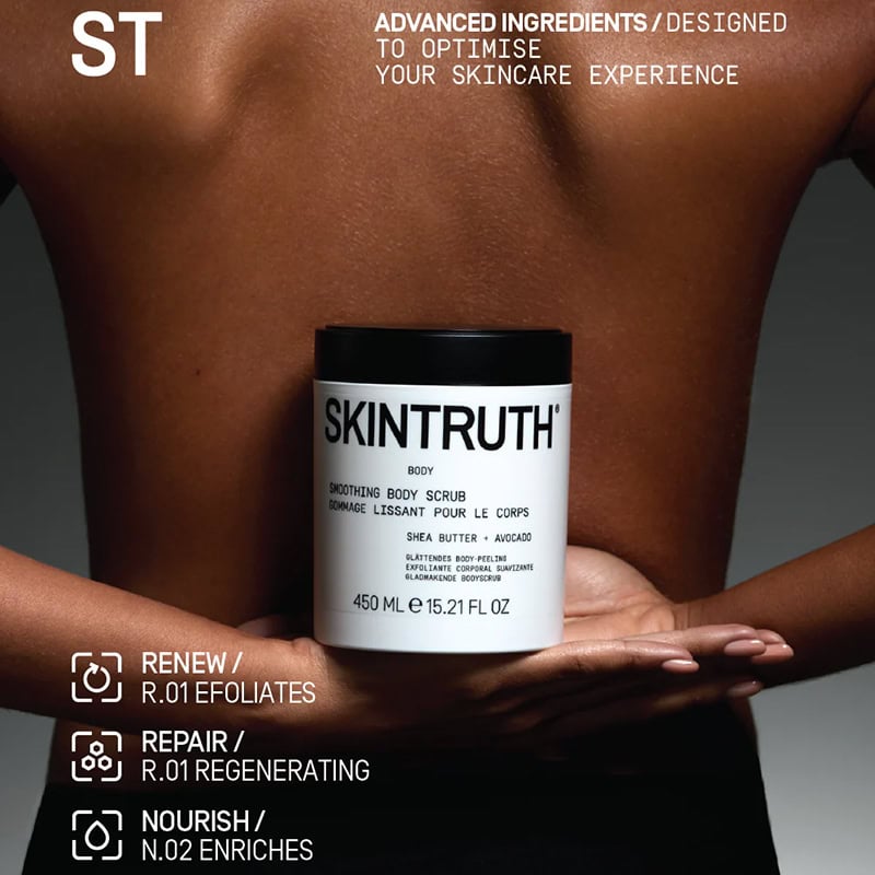 Skintruth Body Smoothing Body Scrub with Shea Butter & Avocado, 450ml - Image 2
