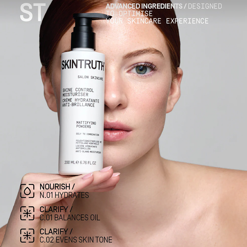 Skintruth Clarify for Oily/Combination Skin Shine Control Moisturiser with Mattifying Powders - Image 2