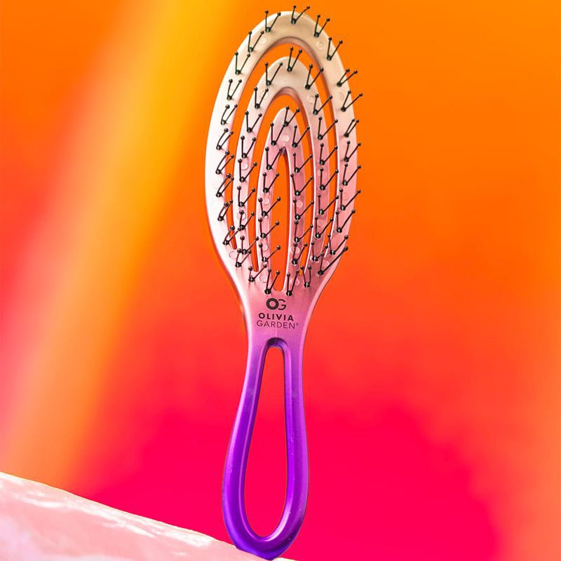 Olivia Garden Holiday Sunset Mini Detangler Display: 12 Brushes & Stand - Image 4