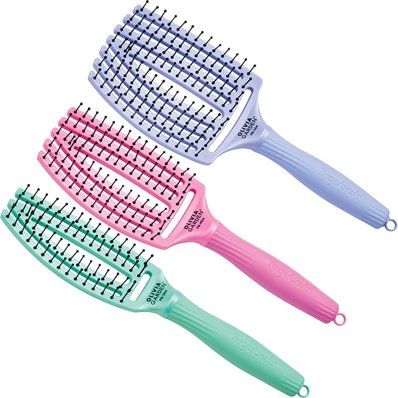 Olivia Garden FingerBrush Arctic Frost Brush Display: 9 Brushes & Stand - Image 2